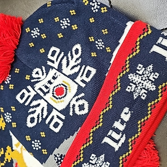 Miller Lite 2019 Ugly Holdiay Sweater Collection Scarf & Beanie Set - Picture 10 of 10